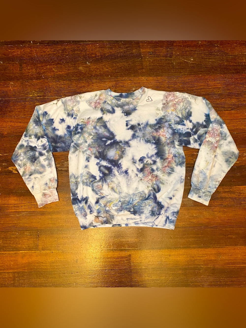 EUC Hand Dyed Ice Dye Crewneck Sweatshirt